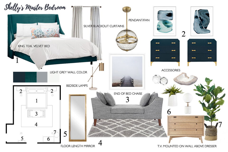 Ideas de diseño interior de dormitorio en línea