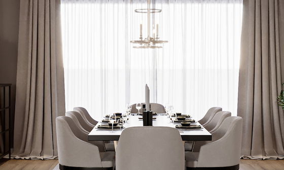 Contemporary Glam Dining Room