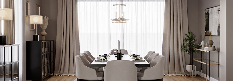 Contemporary Glam Dining Room