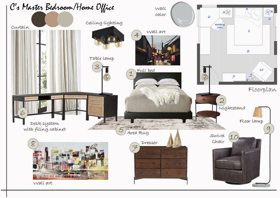 Transformación de casa con techo abovedado moderno Moodboard 2 de Liana S.