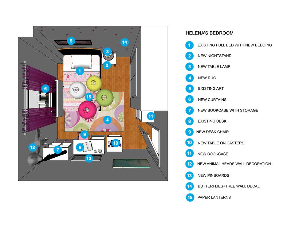 Online Designer Kids Room Floorplan