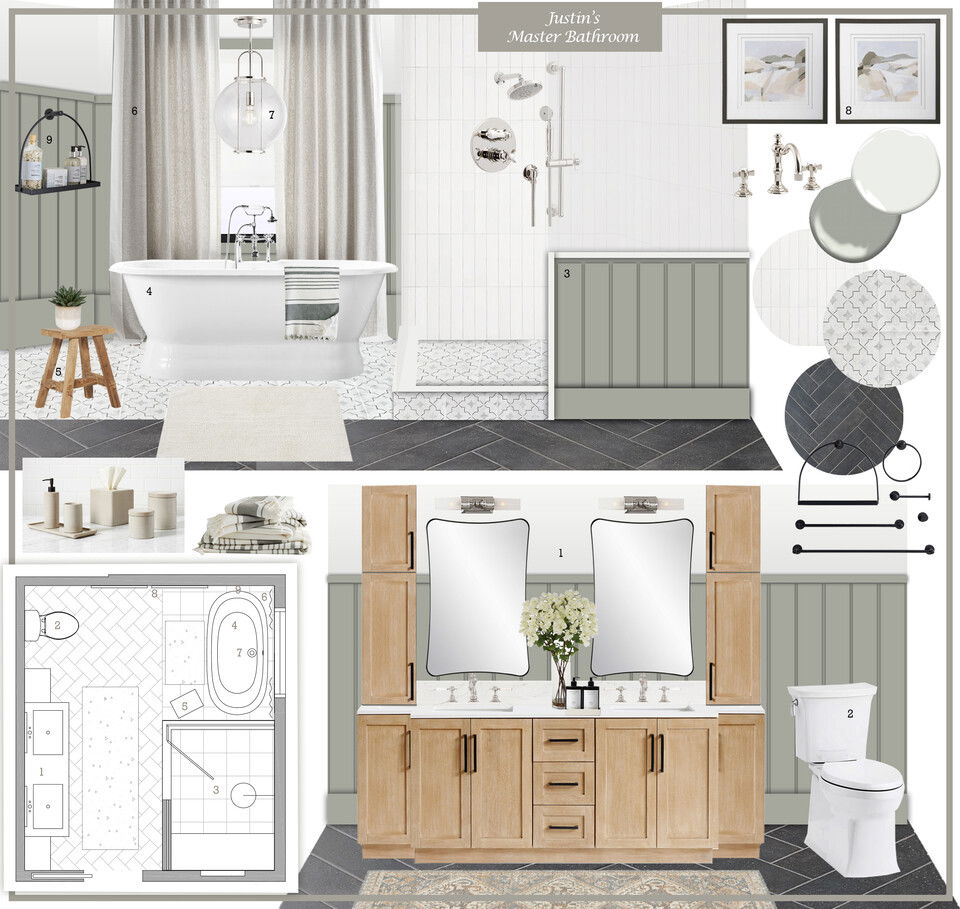 Modern Farmhouse Style Home Renovation Dragana V. Moodboard 2 thumb