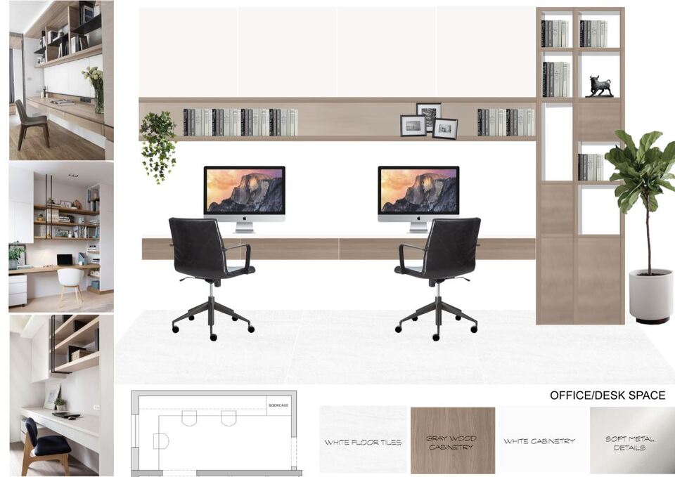 Ideas de Diseño de Interiores para Oficina en Casa del Diseñador en Línea