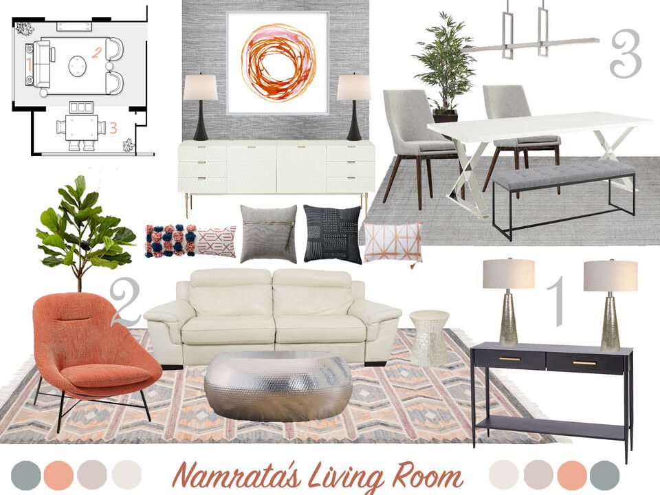 Ideas de decoración del hogar de estilo transitional Amisha D. Tablero de inspiración 2