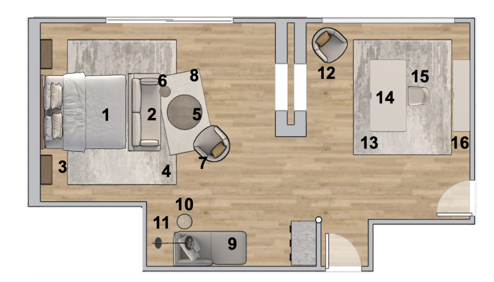 Online Designer Bedroom Floorplan