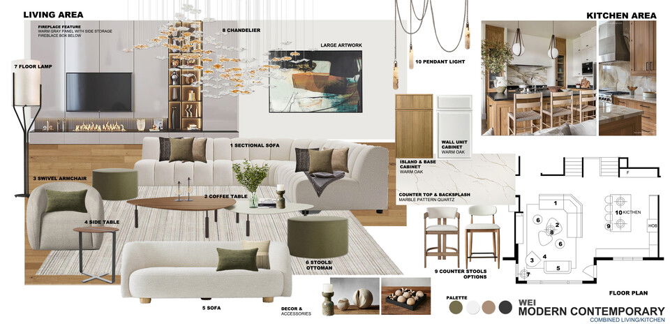 Modern Contemporary Home Transformation Ibrahim H. Moodboard 2 thumb