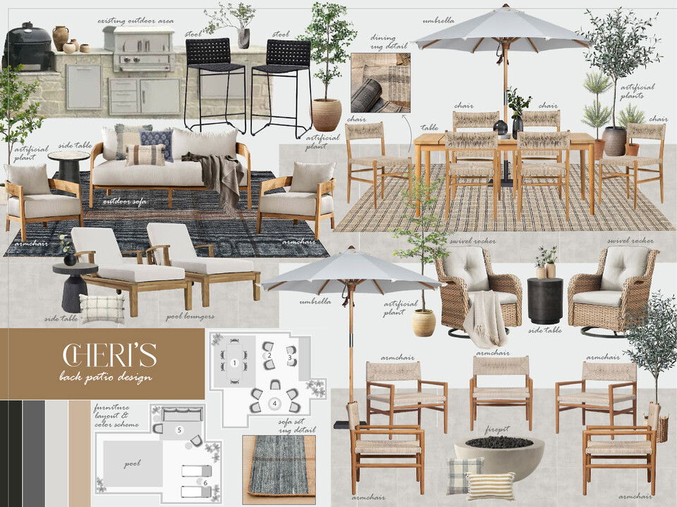 Fresh & Comfortable Patio Design Renovation Sharné L. Moodboard 1 thumb