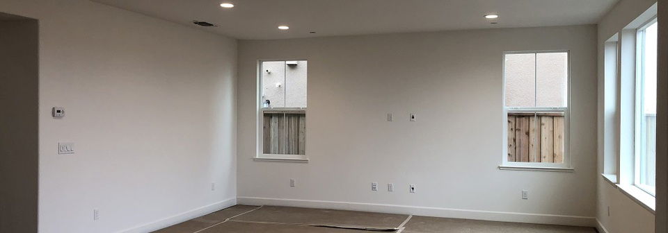 Bold Contemporary Living and Bedroom Interior Design- Before Photo