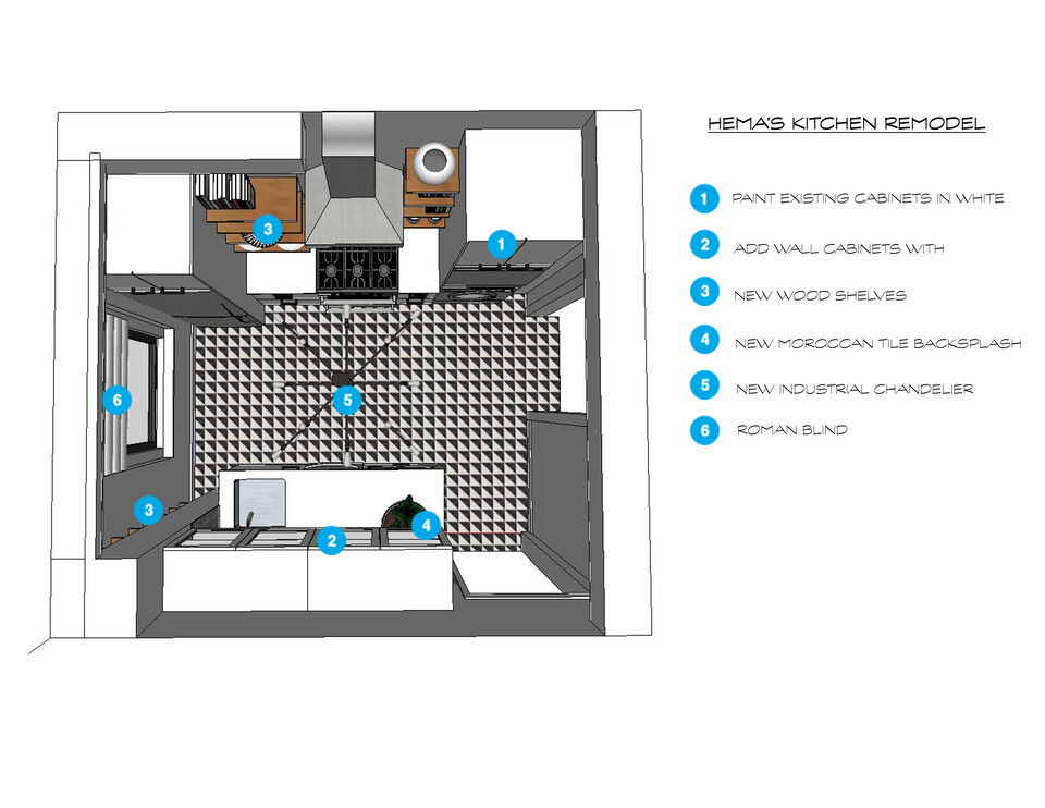 Online Designer Kitchen Floorplan