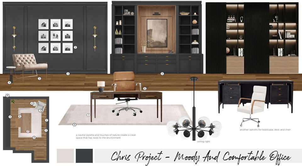 Moody & Comfortable Home Office Maya M. Moodboard 1 thumb