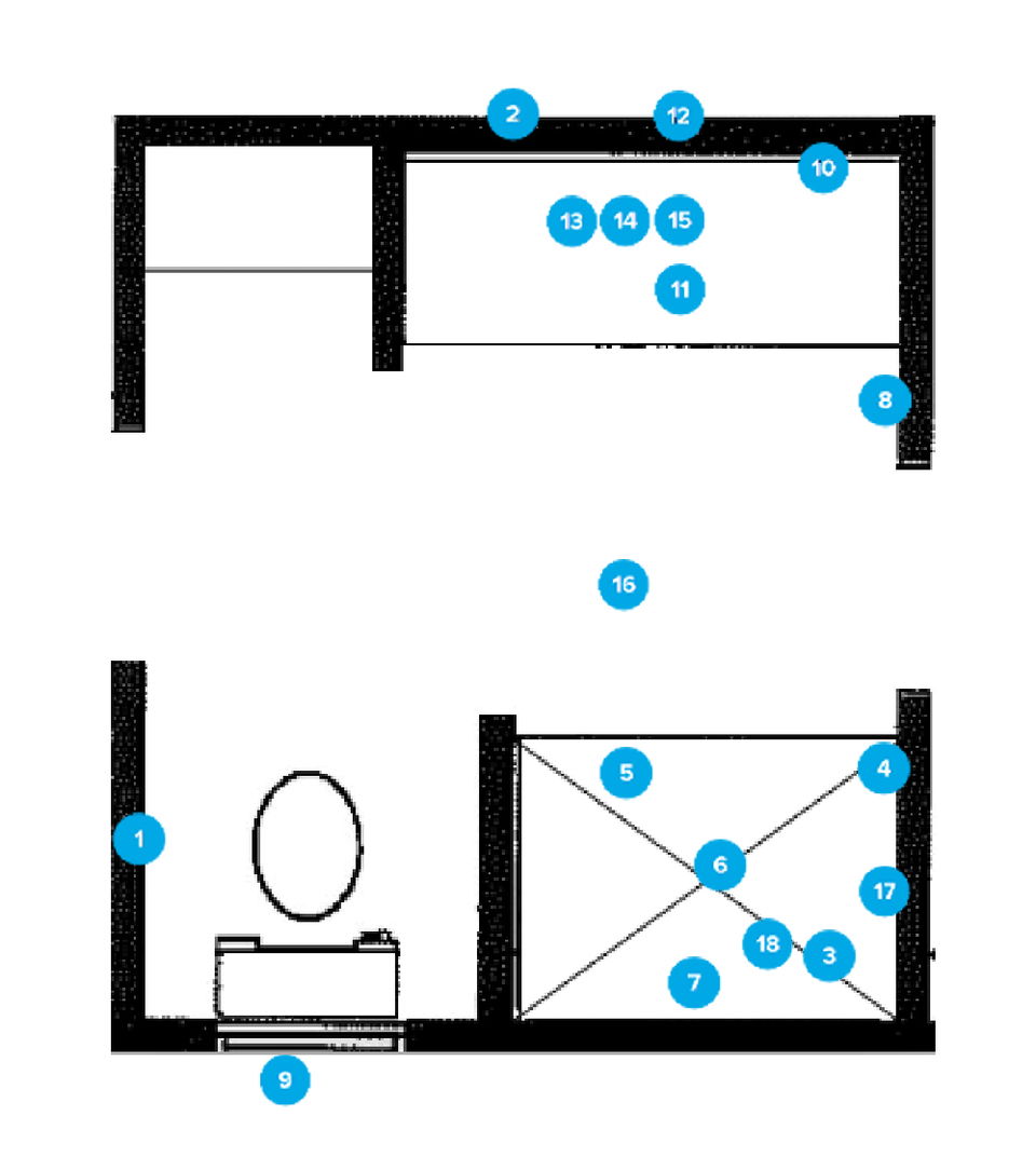 Online Designer Bathroom Floorplan