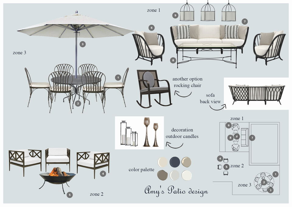 Modern Pergola Patio Renovation Milana M. Moodboard 2 thumb