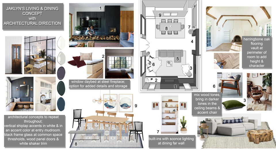 Blue & White Kitchen & Rustic Home Design Sonia C. Moodboard 1 thumb