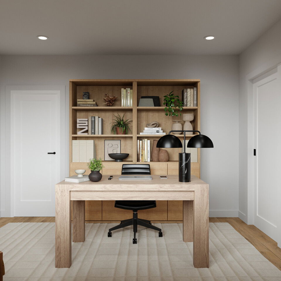 Japandi Style Home Office 