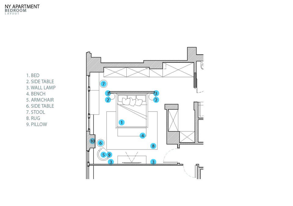 Online Designer Bedroom Floorplan