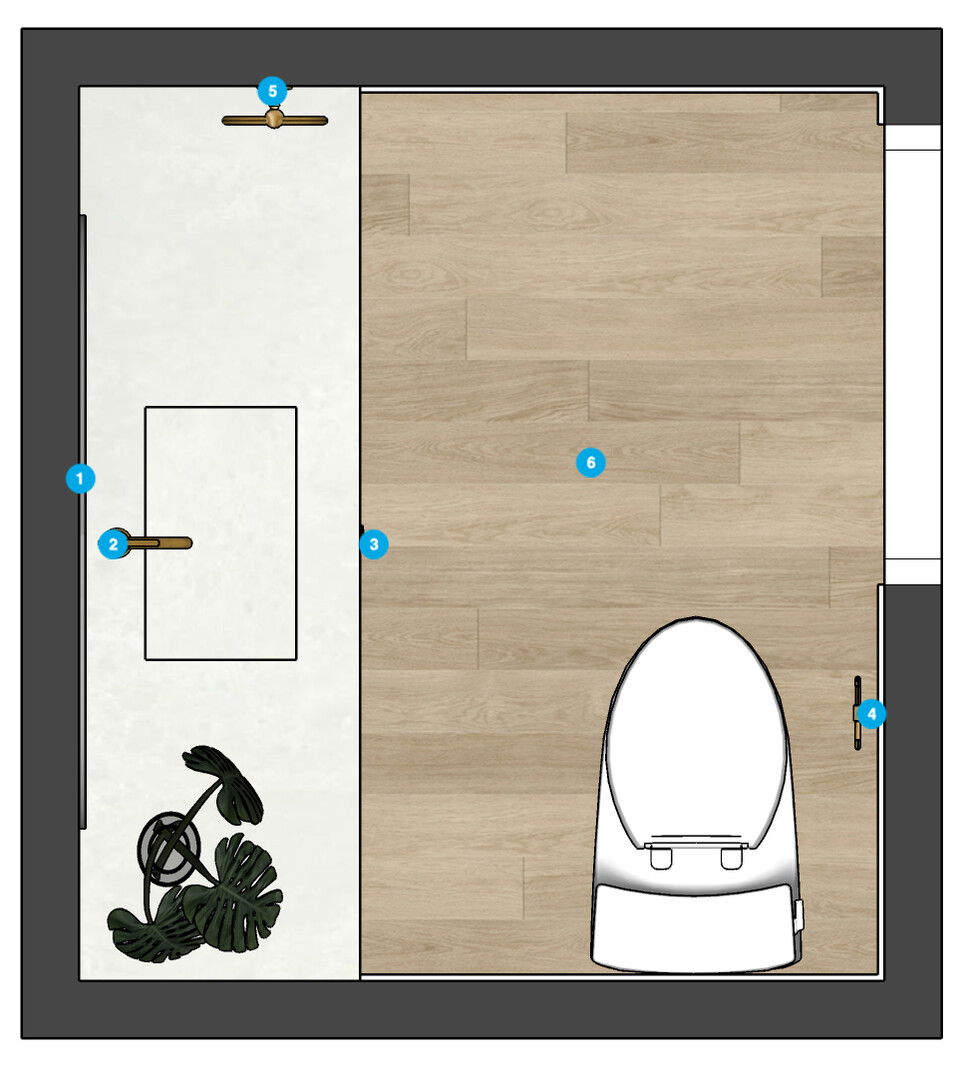 Online Designer Bathroom Floorplan