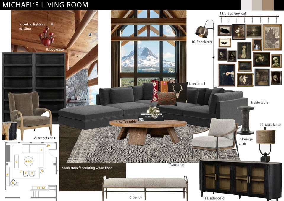 Vintage & Rustic House Renovation  Jessica S. Moodboard 2 thumb