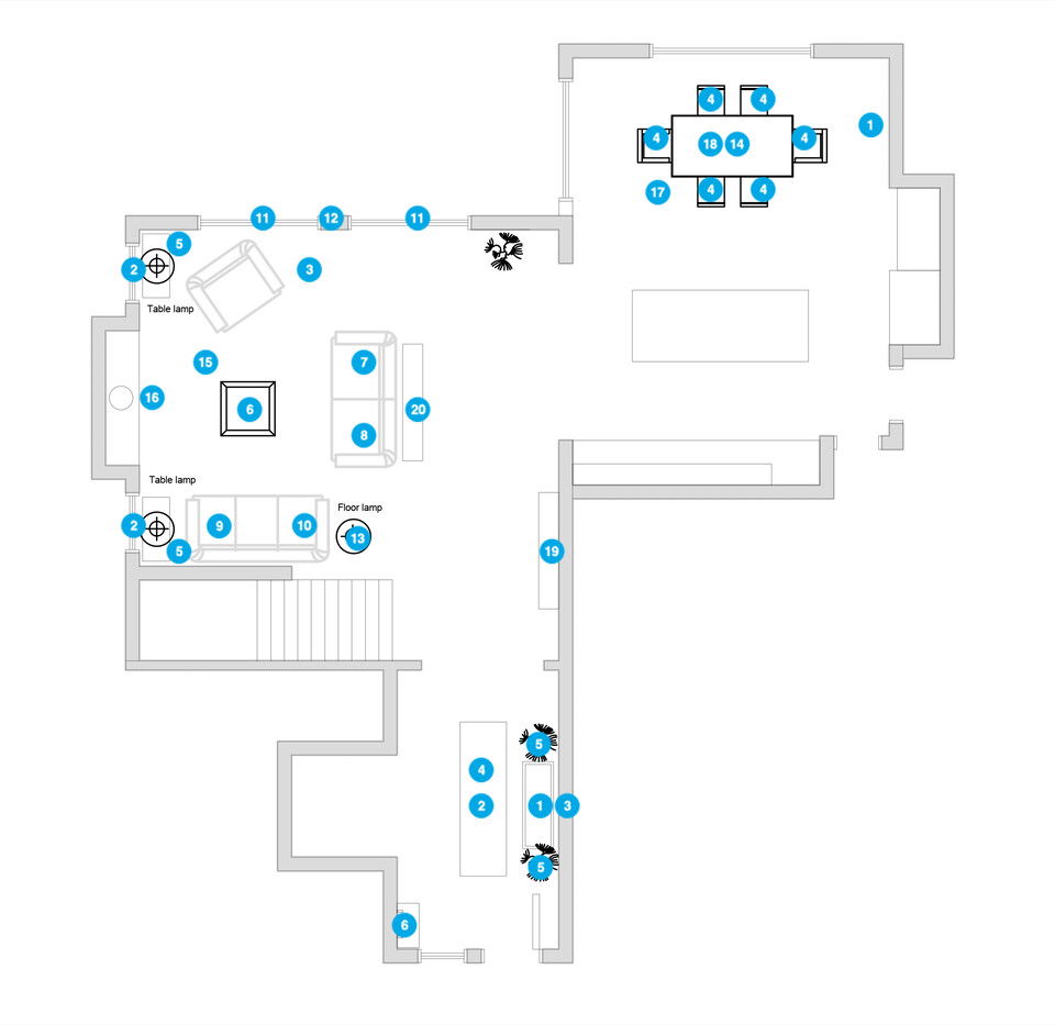 Online Designer Hallway/Entry Floorplan