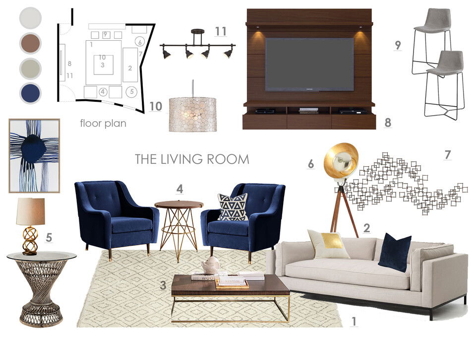 Online Designer Living Room Interior Design Ideas