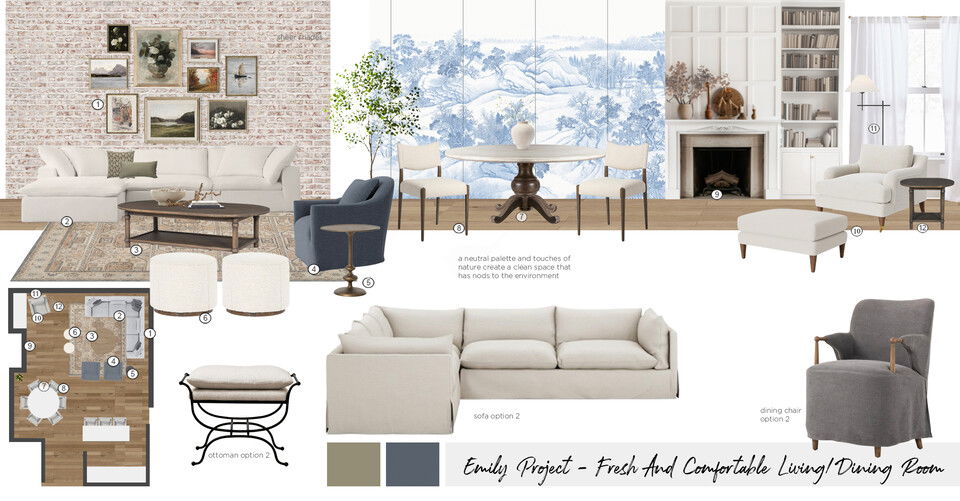 Diseño de condominio elegante y acogedor Maya M. Moodboard 1 thumb