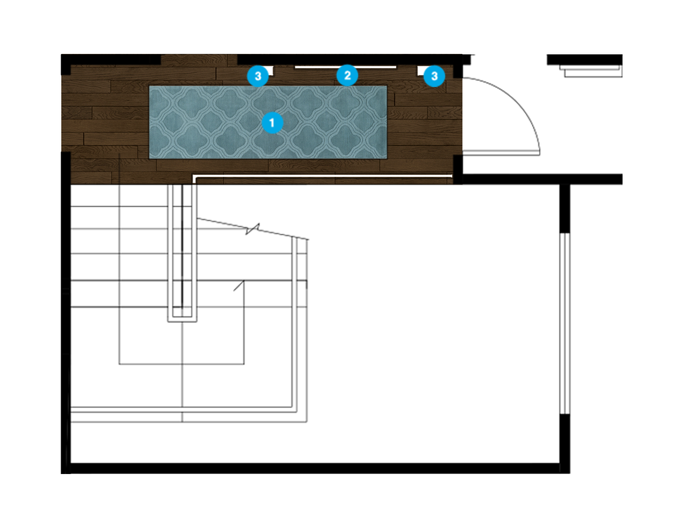 Online Designer Hallway/Entry Floorplan