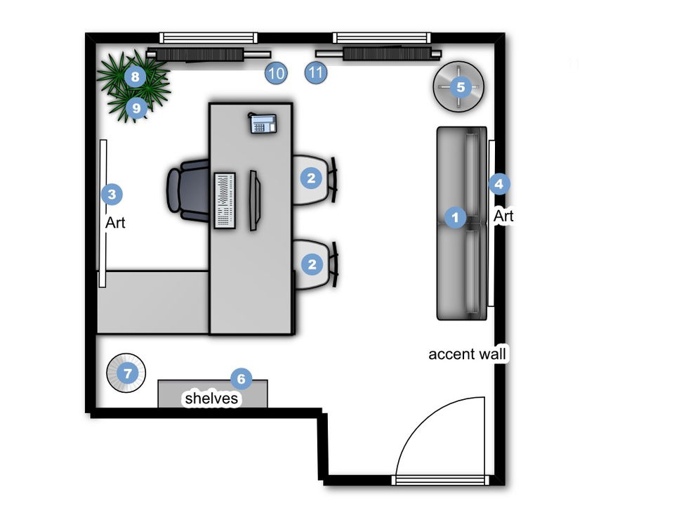 Online Designer Business/Office Floorplan