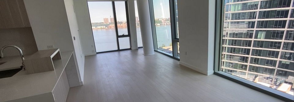 Sleek & Neutral Modern Apartment Design- Before Photo