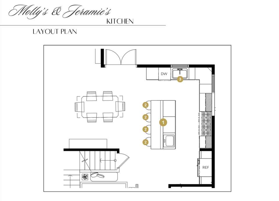 Online Designer Kitchen Floorplan