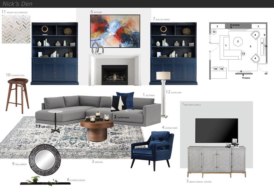 Diseño de Hogar Ecléctico con Comedor Formal Jessica S. Moodboard 1 thumb