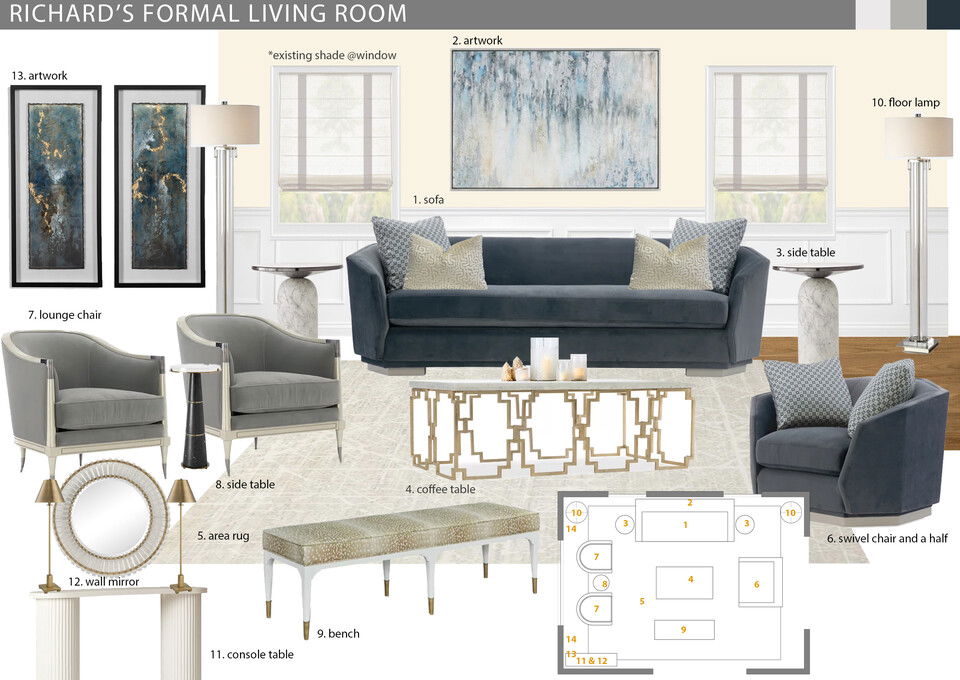 Glamorous Modern Living & Dining Room Remodel Jessica S. Moodboard 2 thumb