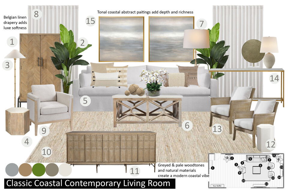 Classic Coastal Living Room Interior Design Drew F. Moodboard 1 thumb