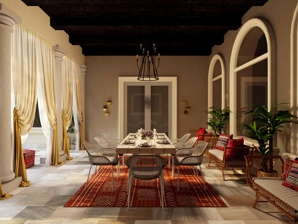 Bohemian Style Design Patio - Morocco inspired