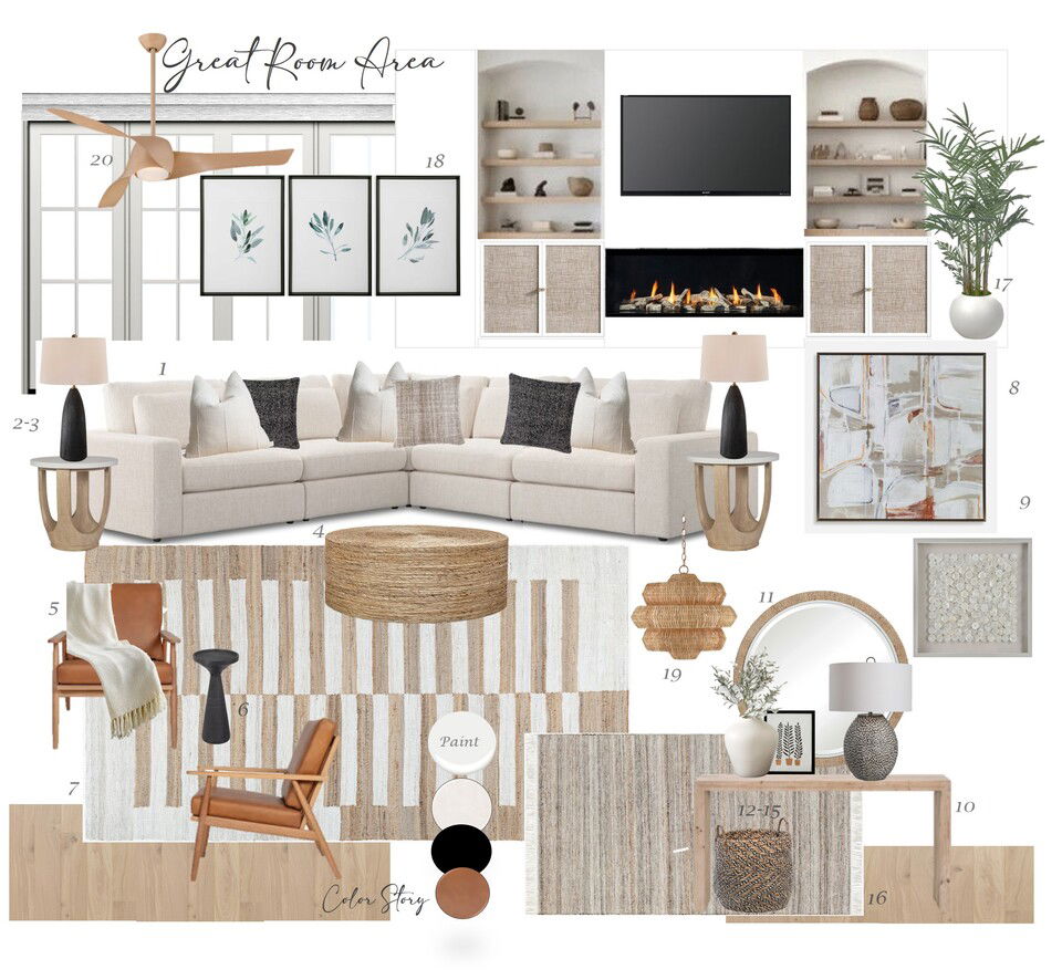 Coastal Contemporary Home Design Wanda P. Moodboard 1 thumb