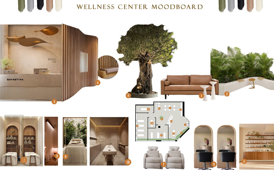 Serene Wellness Center Design with Natural Touches Nada M. Moodboard 2 thumb