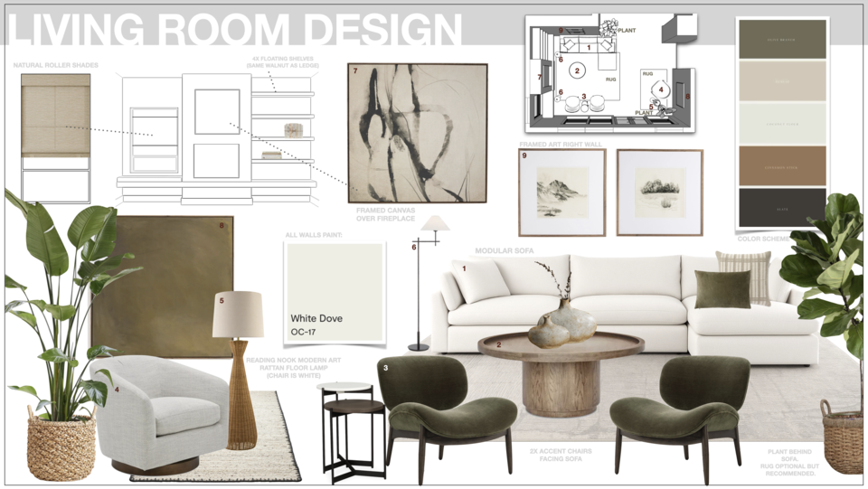 Warm Contemporary Living Room Renovation Marya W. Moodboard 1 thumb