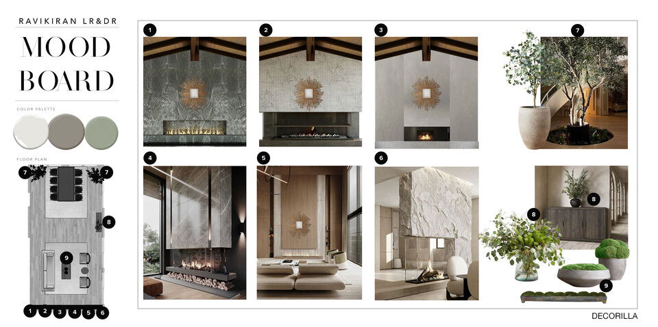 Elegant Contemporary Great Room Design Erika F. Moodboard 1 thumb