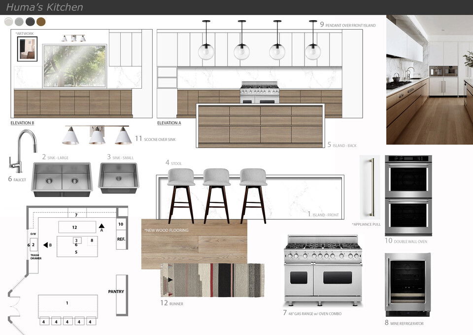 Classy All White Interior & Kitchen Design Jessica S. Moodboard 2 thumb