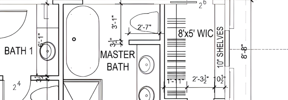 Fresh, Neutral & Comfortable Bathroom Design- Before Photo