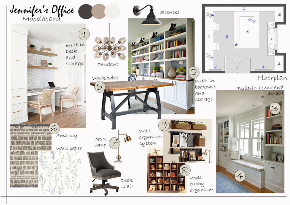 Functional Craft Room Design Liana S. Moodboard 1 thumb