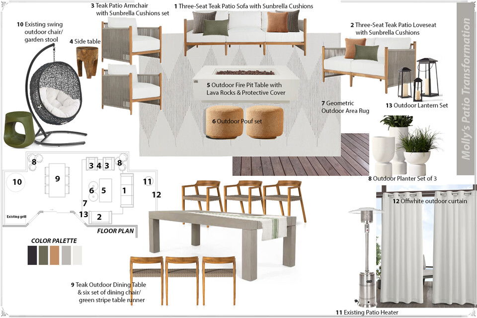 Sleek and Stylish Modern Outdoor Design Franzi K. Moodboard 2 thumb