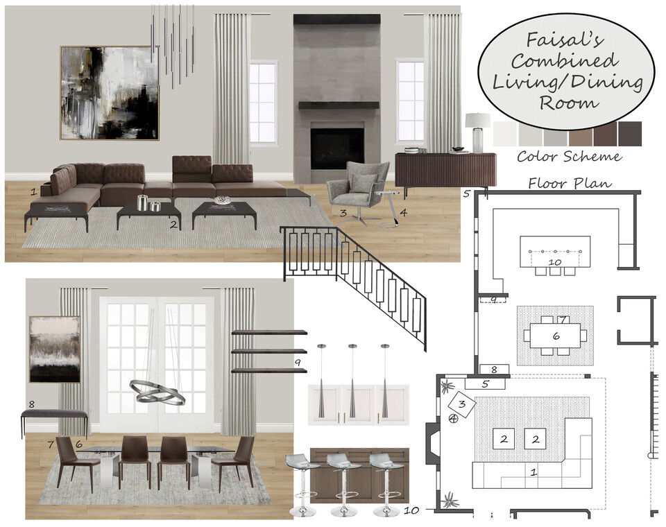  Stunning Modern Great Room Design Selma A. Moodboard 2 thumb