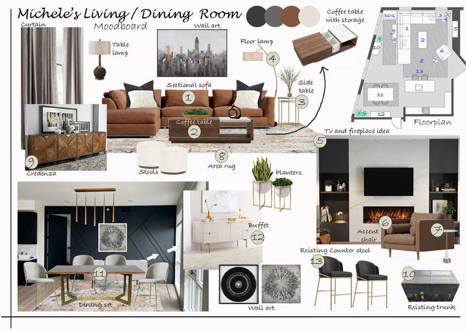 Modern Condo Interior Design Renovation Liana S. Moodboard 2 thumb