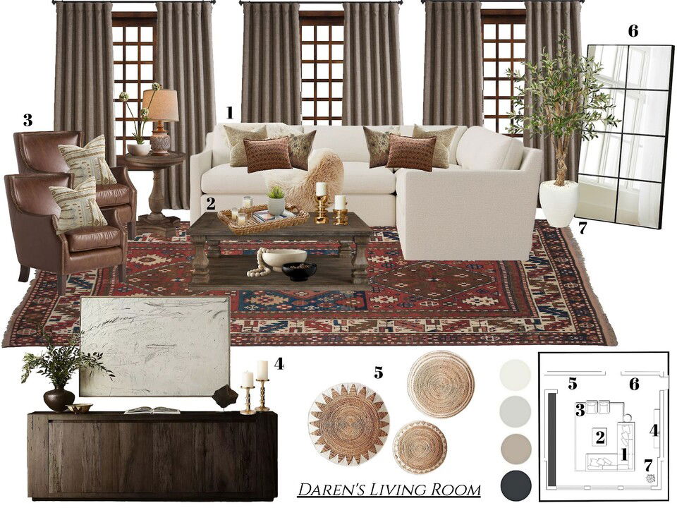 Mountain West Rustic Interior Design Kamila A. Moodboard 2 thumb