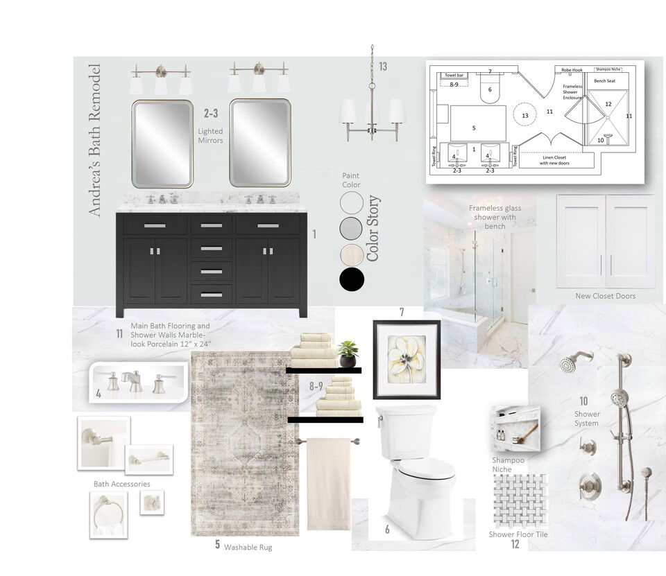 Small Primary Bathroom Renovation Wanda P. Moodboard 2 thumb