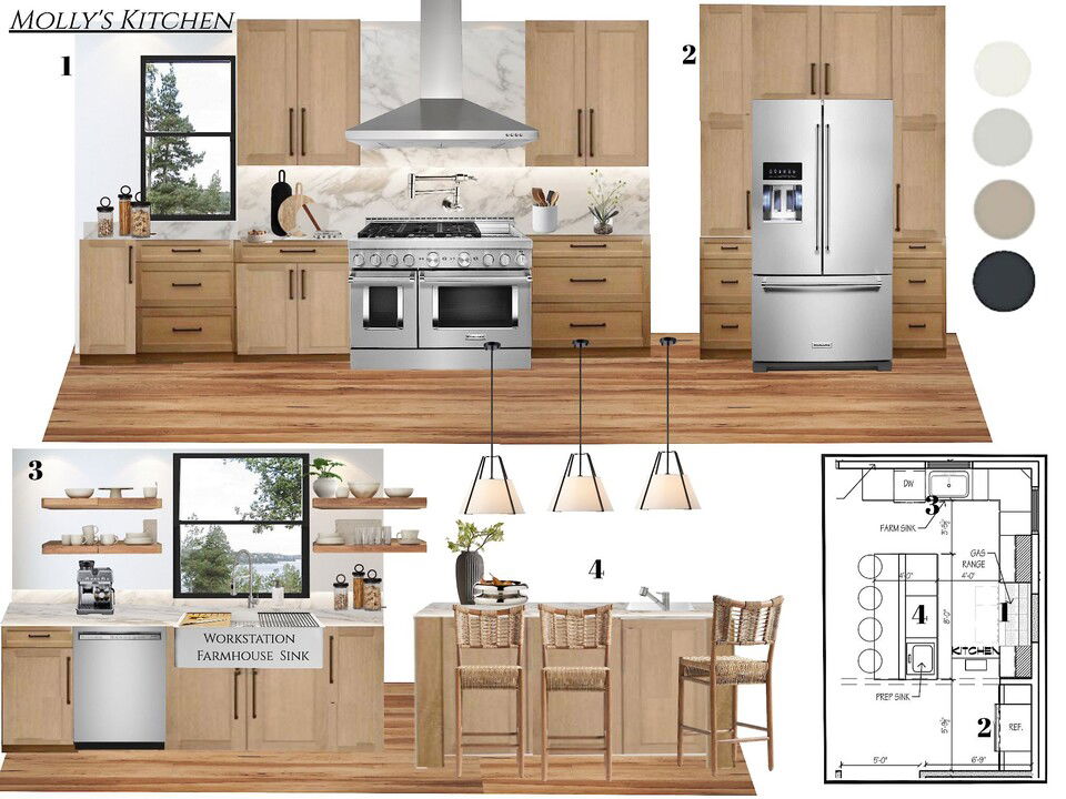 Elegant Transitional Rustic & Chic Home Design Kamila A. Moodboard 2 thumb