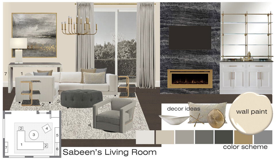 Classy Contemporary Dining Room Selma A. Moodboard 1 thumb