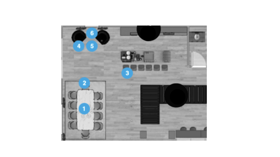 Online Designer Kitchen Floorplan