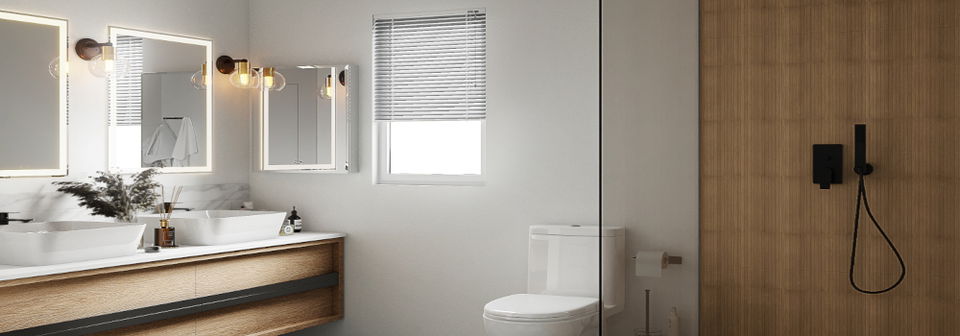 Modern Master And Guest Bathroom Remodel by affordable Ventura interior designers