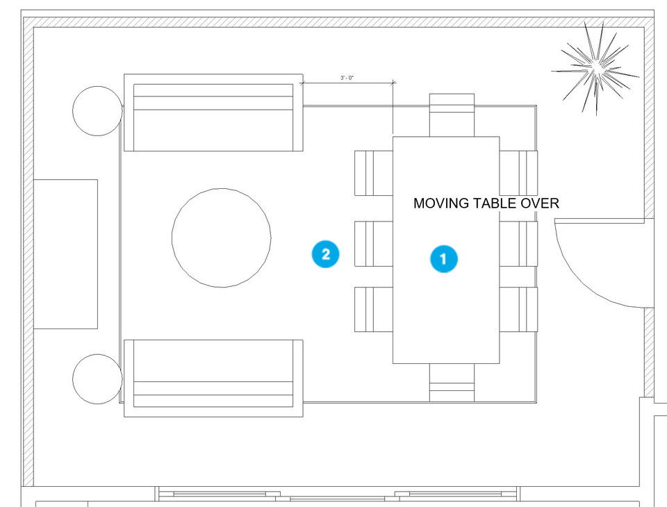 Online Designer Living Room Floorplan