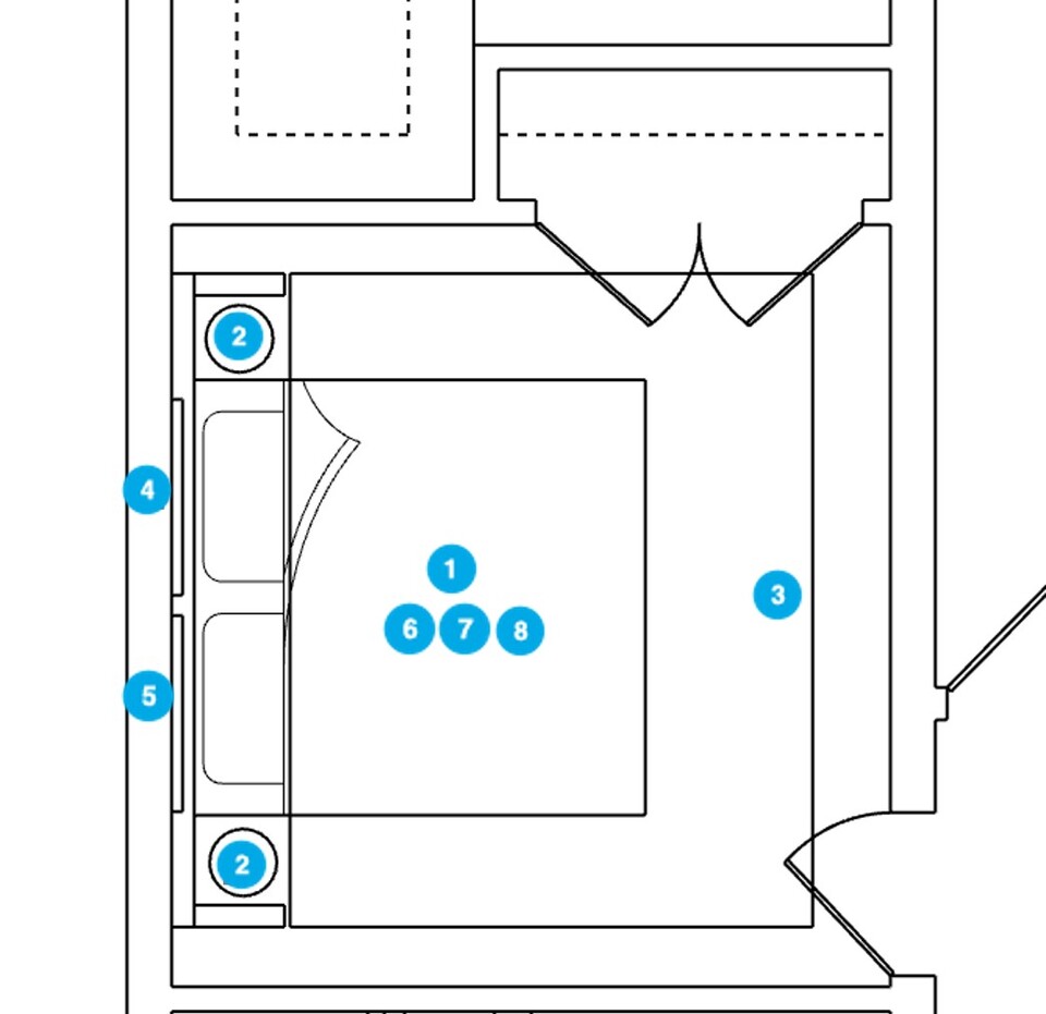 Online Designer Bedroom Floorplan